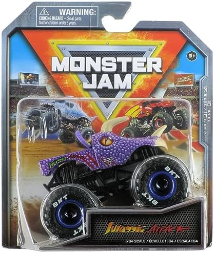 Monster Jam 2023 Spin Master 1:64 Diecast Truck Series 31 Arena Favorites Jurassic Attack