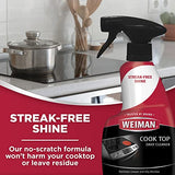 Weiman Cooktop Cleaner for Daily Use (2 Pack) Streak Free, Residue Free, Non-Abrasive Formula - 22 Ounce