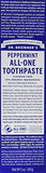 Dr. Bronners Toothpaste Peppermint 5 Ounce (Pack of 2)