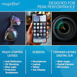 MagicFiber Microfiber Cleaning Cloth, 6 Pack - Premium Cloth for Glasses, Lens, Screens & More