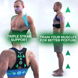 Hempvana Arrow Posture - Fully Adjustable Posture Support & Posture Corrector for Upper Body - Helps Correct Slouching, Text Neck and Hunching Over (L/XL)