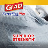 Glad ForceFlex MaxStrength with Clorox Trash Bags, 13 Gal, Lemon Fresh Bleach, 90 Ct, Pack May Vary