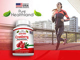 Pure Healthland Non GMO Cranberry Concentrate Supplement Pills for Urinary Tract Infection UTI. Equals 12600mg Cranberries. Triple Strength for Men and Women, Easy to Swallow Softgels 1 Bottle