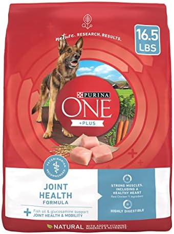 Purina ONE Plus Joint Health Formula Natural With Added Vitamins, Minerals and Nutrients Dry Dog Food - 16.5 lb. Bag
