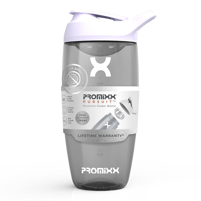 Promixx PURSUIT Gym Protein Shaker Bottle – Premium Sports Blender Bottles for Protein Mixes and Supplement Shakes – Easy Clean, Durable Protein Shaker Cup