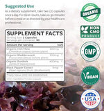 Irish Sea Moss Capsules (Non-GMO) Organic Irish Seamoss, Bladderwrack & Burdock, With BioPerine Black Pepper Extract For Extra Absorption - Raw Vegan Supplement - 180 Capsules (No Pills or Gel)