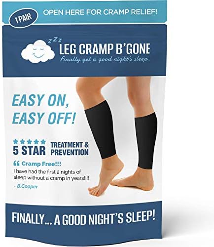 Sleeper Sleeves Can Stop and Prevent Night Leg and Foot Cramps - The Original Easy On, Easy Off - Made in USA - Maximum Calf Size - 14 1/2 INCH Circumference - DO NOT Exceed, Pain Will Increase