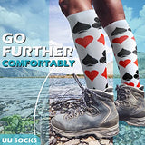 Medical Compression Socks for Women and Men 3 Pairs 20-30 mmHg Knee High Compression Stockings Circulation Best for Running Athletic Nurses