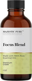 Majestic Pure Focus Essential Oil Blend | 100% Pure & Natural Oil to Balance Mind, Stress Relief | Lemon, Pine Needle, Lavender Essential Oil for Diffusers & Aromatherapy | 1oz