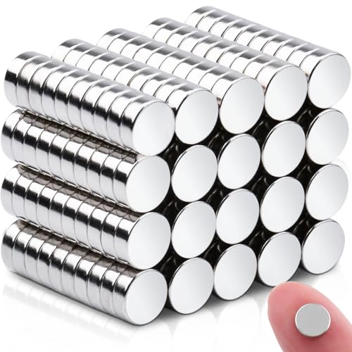 180Pcs Small Neodymium Disc Magnets for Crafts, 6x2mm Tiny Magnets for Fridge Whiteboard Kitchen Cruise Tool Storage Industrial