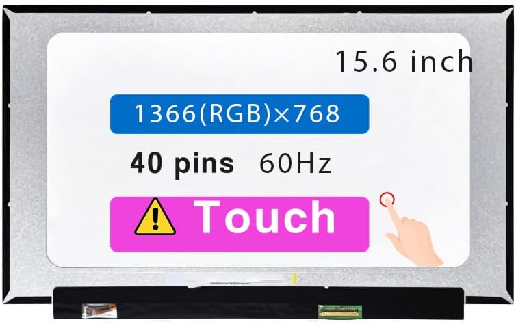15.6" New Screen Replacement NT156WHM-T03 for HP 15-DY 15-DY2005TG 15-DY4008CY 15-DY2035MS 15-DY1032MS 15-DY4009CY 15-DY2702DX L18341-3D2 LCD Display Panel(HD 1366x768 Touch)