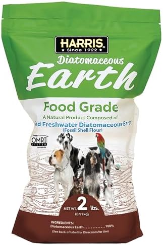 Harris Food Grade Diatomaceous Earth for Pets, for Cats, Dogs, Horses and Pets, 2lb