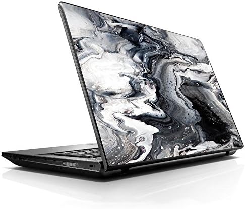 15 15.6 inch Laptop Notebook Skin Vinyl Sticker Cover Decal Fits 13.3" 14" 15.6" 16" HP Lenovo Apple Mac Dell Compaq Asus Acer / Marble White Grey Swirl Beautiful