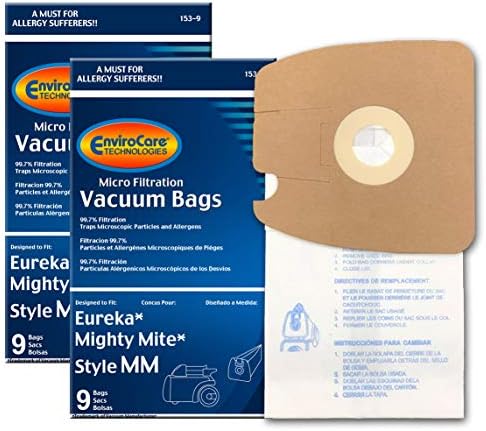 EnviroCare Replacement Vacuum Bags for Eureka Style MM Eureka Mighty Mite 3670 and 3680 Series Canisters 18 Bags