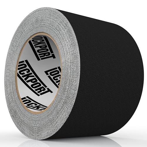 Lockport Black Gaffers Tape 3 inch x 45 Yards - Pro Black Gaff Tape - No Residue, Water Resistant, Non-Reflective, Easy Tear - Multipurpose