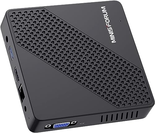 N40 Mini PC Fanless Celeron N4020,up to 2.8GHz with 4GB DDR4/64GB eMMC RAM Mini Desktop Computer, Support 4K UHD, VGA Port,2.4G/5.8G WiFi&BT4.2,3xUSB3.0 Ports,1x SD Card Slot for Business Home Office