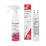 Frigidaire FPPWFU01 Water Filter Replacement + Bonus Stainless Steel Fridge Cleaner Spray Bundle