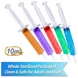 Jello Shot Syringes 100 Pack with Tip Cap for Adults Kids, 10ml Party Liquid Syringe BPA-Free Suringes Shooters for Jello Shots, Halloween, Thanksgiving, Christmas, Bachelorette Parties, Nurses, Graduation Party