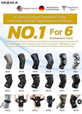 NEENCA Professional Plus Size Knee Brace, Knee Compression Sleeve for Larger Legs and Bigger Thighs, Medical Knee Support for Knee Pain Relief, Injury Recovery, Sports Protection, Single 4XL