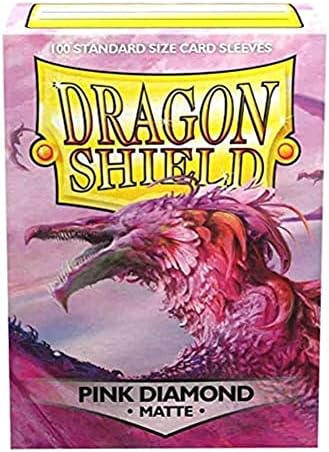 Dragon Shield Matte Diamond Pink Standard Size 100 ct Card Sleeves Individual Pack