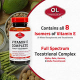 Olympian Labs Vitamin E Complete Tocomin, 200IU 60 Softgels, Fight Free Radicals, Supports Brain, Skin & Hair, 60 Servings