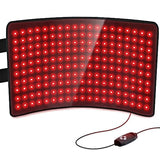 LOVTRAVEL New 660nm LED Red Light Therapy for Body and 850nm Near Infrared Light Therapy Devices 21''x13'' Large Pads Belt Wearable Wrap for Leg Thigh Knee Belly Back Waist Pain Relief