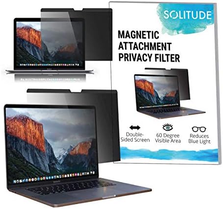 Solitude Screens Magnetic Privacy Screen MacBook Pro 13 inch-Ultra Thin-Supports sleep mode Dual-Sided Anti-Glare MacBook Pro 13 inch Screen Protector-Privacy Screen MacBook Pro 13 inch Laptop Screen (13" MacBook Pro (2016+))