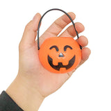 HANSGO Mini Halloween Portable Pumpkin Bucket, 12PCS 2.5 inches Small Halloween Pumpkin Candy Buckets Children Trick or Treat Bags