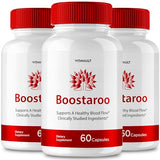 Boostaroo ed Pills Advanced Formula Supplement - Maximum Strength Blood Flow Support Formula, Boostaroo Supplement for Healthy Blood Flow, 60 Capsules per Bottle (3 Pack)