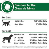 Vet Classics CAS Options Extra Strength Immune Support for Dogs, Cats – Pet Health Supplement, Dog Antioxidant Care – Extra-Strength Dog Supplement Formula – 120 Chewable Tablets