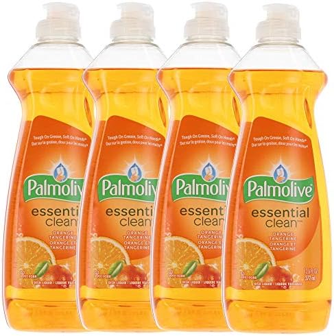Palmolive Essential Clean Liquid Dish Soap (Orange Scent, 12.6 Fl. Oz (4 Pack))