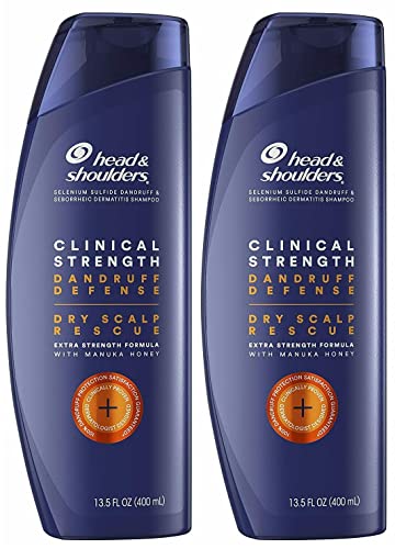 Head and Shoulders Anti Dandruff Clinical Strength, Seborrheic Dermatitis Shampoo, 3.5 Fl Oz (Pack of 2)