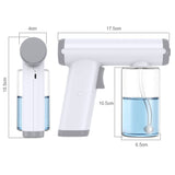 Cordless Fogger Sprayer Machine, Handheld Nano Steam Mist Machine, 10.5 oz, Rechargeable, Blue Light, for Indoor Outdoor