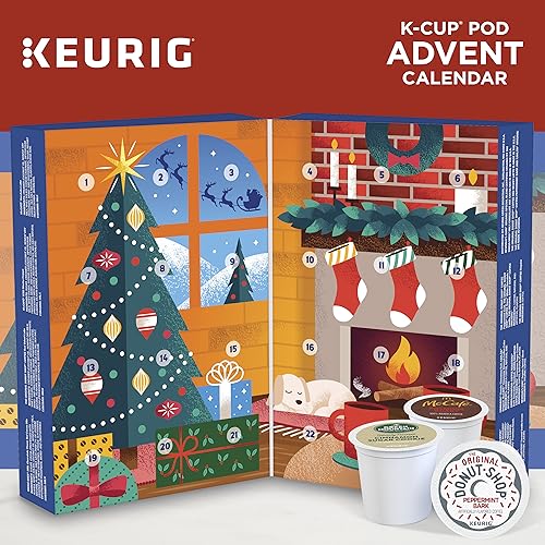 Keurig Advent Calendar Variety Pack, Single Serve K-Cup Pods, 24 Count