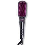 TYMO Ionic Hair Straightener Brush - Straightening Brush with Enhanced 10 Million Negative Ions, 25s Heat-up, 16 Temps & Dual Voltage, Ceramic Hot Comb Anti-Scald & Auto-Off for Women