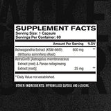 Jacked Factory Ashwagandha Root Extract (KSM-66 Ashwagandha) w/ 5% Withanolides - Supplement for Natural Stress Relief, Cognitive Function, Vitality, and Mood Support - 60 Veggie Capsules