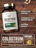 Carlyle Colostrum Capsules | 1000mg | 250 Count | 30% IGG | Non GMO, Gluten Free Supplement | by Herbage Farmstead