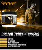 CONTROLLED LABS Orange Triad Plus Greens for Men and Women, 30 Servings Iron Free Sports Supplement for Overall Health, Multivitamin, Digestion, Immune System, and Joint Health