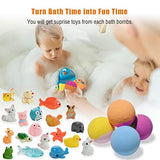 Bath Bombs for Kids with Surprise Inside, 20 Pack Kids Bath Bombs Gift Set with Toys for Girls Boys, Handmade Bubble Bath Fizzy Balls Kit for Birthday, Christmas, Easter(Package May Vary)