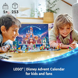 LEGO Disney Advent Calendar 2024, Kids Building Kit, Game Toy with 5 Micro Doll Figures, Fun Christmas Toys for Kids, Disney Gift for Girls and Boys Ages 5 and Up, 43253