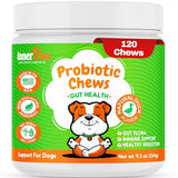 Inner Paw Probiotics for Dogs - Digestive Enzymes for Gut Health, Diarrhea & Bowel Support, Seasonal Allergies, Dog Supplement for Pet Immune System, Dog Vitamin - 120 Soft Chews - Chicken