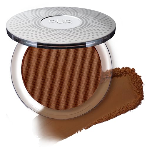 PÜR Beauty 4-in-1 Pressed Mineral Makeup SPF 15 Powder Foundation with Concealer & Finishing Powder- Medium to Full Coverage Foundation- Mineral-Based Powder- Cruelty-Free & Vegan Friendly