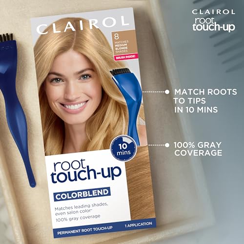 Clairol Root Touch-Up by Nice'n Easy Permanent Hair Dye, 5 Medium Brown Hair Color, Pack of 2