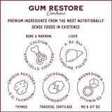 Strong Jaw Gum Restore Supplement — Supports Receding Gums, Gum Swelling, Oral Health & Gum Resilience with Cartilage, Liver, Thymus, Vitamin D3 & Magnesium — The Ancestral Path to Gum Health