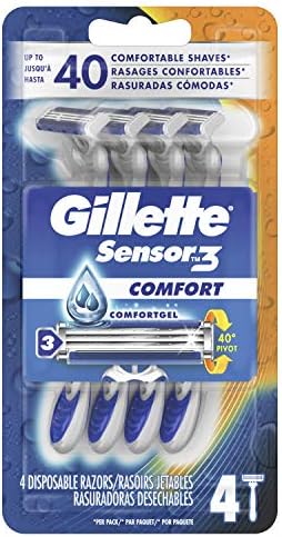 Gillette Sensor3 Smooth Shave Disposable Razors-4 ct, 3 pk