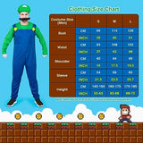 Sea Suntime Adult Costume Men Halloween Costume Cosplay Plumber Jeans Jumpsuit Hat Moustache Gloves