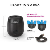 Thermacell Patio Shield Mosquito Repellent E-Series Rechargeable Repeller Bundle with 40-Hour Refill; 20’ Mosquito Protection Zone; No Spray, Flame or Scent; Bug Spray Alternative