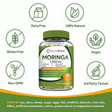 Doctor's Recipes Organic Moringa 10,800 mg Strength, Pure & Wild Harvested, Complete Green Superfood, Natural Antioxidant Support, Non-GMO, 90 Vegan Caps, No Caffeine Soy Gluten