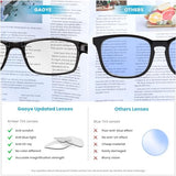 Gaoye 5-Pack Reading Glasses Blue Light Blocking,Spring Hinge Readers for Women Men Anti Glare Filter Lightweight Eyeglasses (5-Pack Light Black, 1.0)