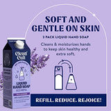 Cleancult Liquid Hand Soap Refills -Wild Lavender-Made with Aloe Vera & Lavender Essential Oil - Nourishes & Moisturizes Dry & Sensitive Skin EcoFriendly -Paper-Based Packaging - 32 oz/2 Pack